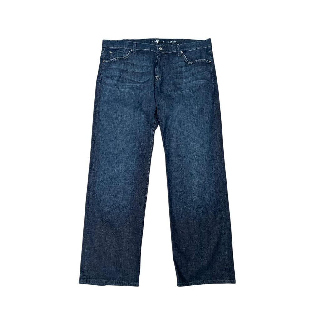 7 For All Mankind Men’s Austyn Relaxed Straight Leg Denim Jeans Size 40 x 31”L